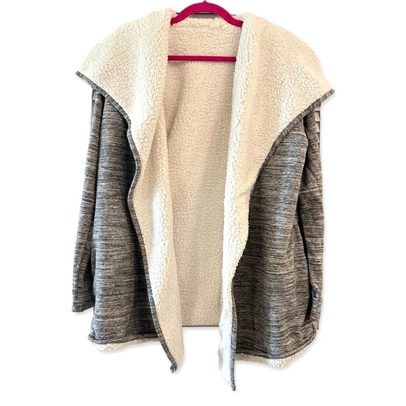 GAP open front sherpa cardigan - Picture 1 of 8